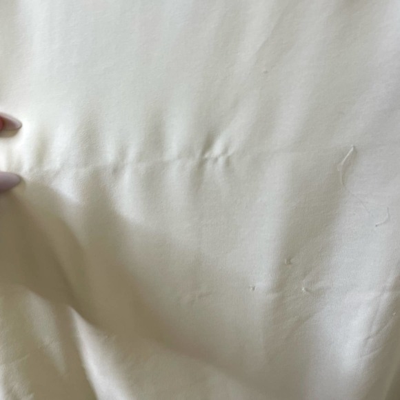 - Azalea brand maxi dress white LG Bridesmaid wedding dress SZ L side zip - Picture 7 of 10